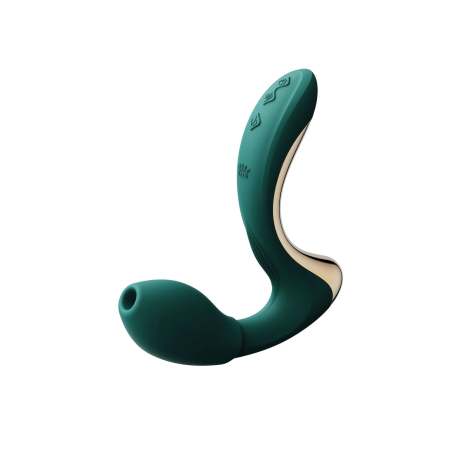 Вібратор-пульсатор з вакуумною насадкою Zalo – Talis G-Spot PulseWave Vibrator Turquoise Green №5