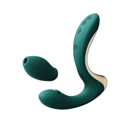 Вібратор-пульсатор з вакуумною насадкою Zalo – Talis G-Spot PulseWave Vibrator Turquoise Green 