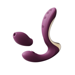 Вібратор-пульсатор з вакуумною насадкою Zalo – Talis G-Spot PulseWave Vibrator Velvet Purple - фото