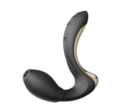 Вібратор-пульсатор з вакуумною насадкою Zalo – Talis G-Spot PulseWave Vibrator Obsidian Black №2