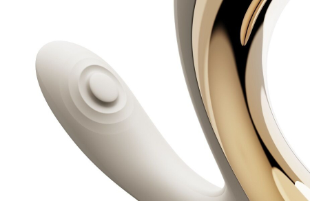 Вібратор-пульсатор з вакуумною насадкою Zalo – Talis G-Spot PulseWave Vibrator Ivory White №4