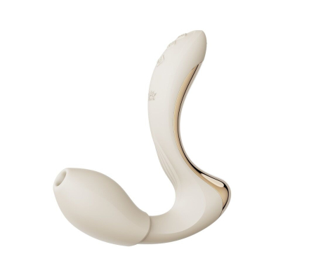 Вібратор-пульсатор з вакуумною насадкою Zalo – Talis G-Spot PulseWave Vibrator Ivory White №2