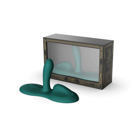 Sit-on-top смарт-вібратор Zalo – Flora Smart Vibrating Pad Turquoise Green, 9 моторів №7