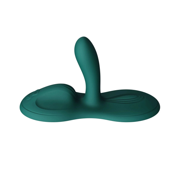 Sit-on-top смарт-вібратор Zalo – Flora Smart Vibrating Pad Turquoise Green, 9 моторів 