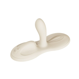 Sit-on-top смарт-вібратор Zalo – Flora Smart Vibrating Pad Ivory White, 9 моторів - фото