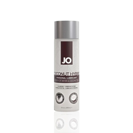 Змазка-крем з кокосовою олією JO Coconut Hybrid ORIGINAL (240 мл) біла - фото