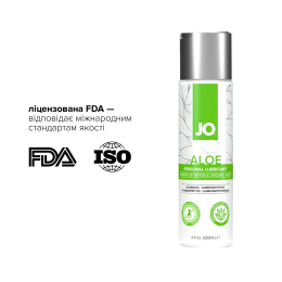 Змазка на водній основі JO H2O Organic Aloe (120 мл), зволожувальний та заспокійливий ефект - - фото №7