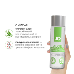 Змазка на водній основі JO H2O Waterbased Aloe (240 мл) - №5
