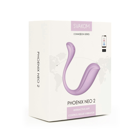 Інтерактивне віброяйце Svakom Phoenix Neo 2 Pastel Lilac, оновлена модель - фото №10