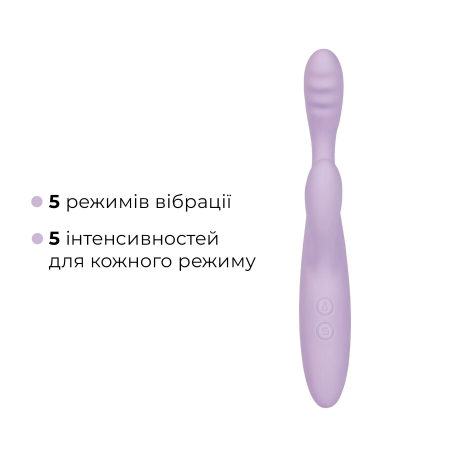 Тонкий кролик-вібратор Svakom Cici+ 2 Lilac, керування зі смартфона, підігрів до 38 °C №4