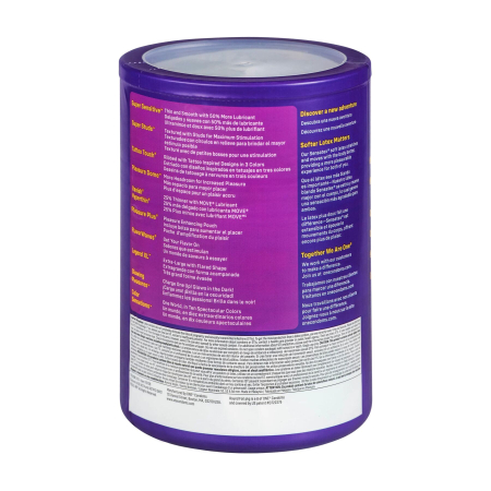 Набір презервативів ONE Mixed Pleasures, 100 шт, 10 видів, паковання-тубус - фото №3