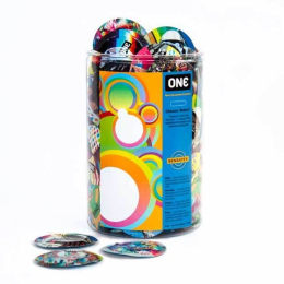 Набір презервативів ONE Classic Select - Artist Collection 100 шт, мегапак тюб 