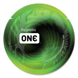 Презерватив ONE Glowing Pleasures, 1 шт, світиться в темряві, зі змазкою - - фото №3