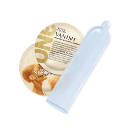 Презервативи ONE Vanish Hyperthin, 12 шт, ультратонкі, зі змазкою, подарункове паковання-тубус - - фото №2