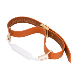 Шкіряний кляп з 2-ма насадками LOCKINK Ball-Gag & Gag-bite Set - Brown - - фото №5