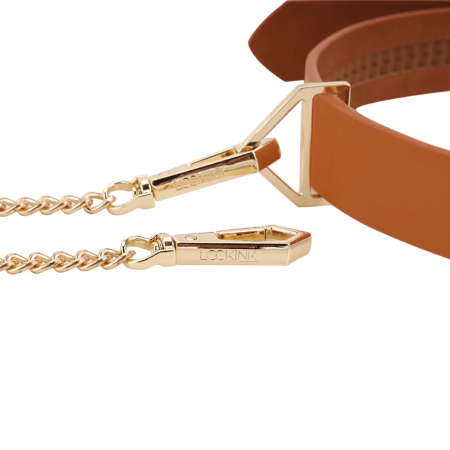 Повідець LOCKINK Tied Collar with Leash Set - Brown №3