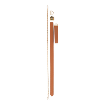 Повідець LOCKINK Tied Collar with Leash Set - Brown №5