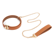 Повідець LOCKINK Tied Collar with Leash Set - Brown Повідець LOCKINK Tied Collar with Leash Set - Brown №1