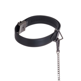 Повідець LOCKINK Tied Collar with Leash Set - Black - - фото №3
