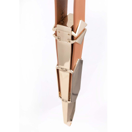 Регульована шльопалка LOCKINK Adjustable Slapper for Impact Play - Brown - - фото №6