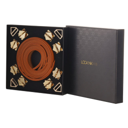 Набір із 8 ременів для зв'язування LOCKINK 8-Bondage-Straps Restraint Set - Brown - - фото №2