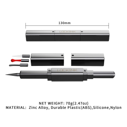 Ексклюзивний тиклер LOCKINK 5-head Flirting Tickler - Grey з п'ятьма насадками - - фото №8