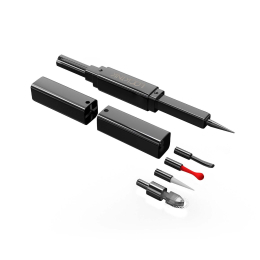 Ексклюзивний тиклер LOCKINK 5-head Flirting Tickler - Grey з п'ятьма насадками - - фото №5