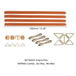 Набір для зв'язування LOCKINK Hogtie Set - Brown - - фото №8