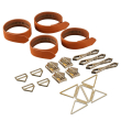 Набір для зв'язування LOCKINK Hogtie Set - Brown Набір для зв'язування LOCKINK Hogtie Set - Brown - фото №2