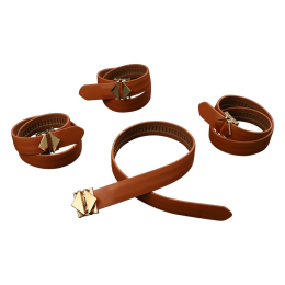 Набір для зв'язування LOCKINK Hogtie Set - Brown - - фото №4
