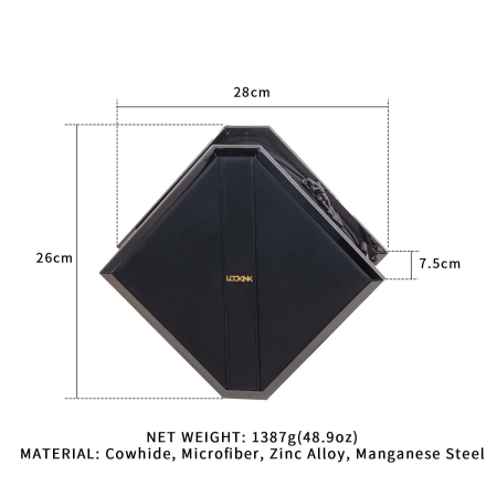 Сумка LOCKINK Mysterious Square Kink Bag - Black - фото №8