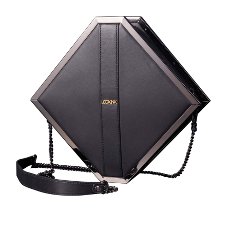 Сумка LOCKINK Mysterious Square Kink Bag - Black - фото