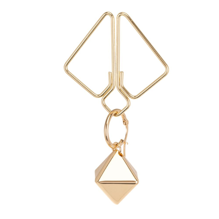 Затискачі для сосків з важкою підвіскою LOCKINK Nipple Clamps with Heavy Pendant - Golden - фото №8