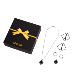 Затискачі для сосків з важкою підвіскою LOCKINK Nipple Clamps with Heavy Pendant - Grey - фото