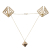 Затискачі для сосків з важкою підвіскою LOCKINK Adjustable Nipple Clamps with Heavy Pendant - Golden Затискачі для сосків з важкою підвіскою LOCKINK Adjustable Nipple Clamps with Heavy Pendant - Golden - фото