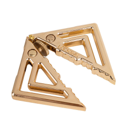 Затискачі для сосків з легкої підвіскою LOCKINK Adjustable Nipple Clamps with Light Pendant - Golden - - фото №3