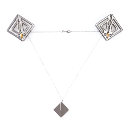 Затискачі для сосків з легкої підвіскою LOCKINK Adjustable Nipple Clamps with Light Pendant - Grey - фото