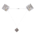 Затискачі для сосків з легкої підвіскою LOCKINK Adjustable Nipple Clamps with Light Pendant - Grey Затискачі для сосків з легкої підвіскою LOCKINK Adjustable Nipple Clamps with Light Pendant - Grey - фото