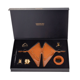 Маска на очі LOCKINK Vixen Blindfold Brown Set - - фото №6