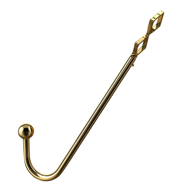 Анальний гак LOCKINK Golden Adjustable Anal Hook Set 
