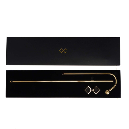Анальний гак LOCKINK Golden Adjustable Anal Hook Set №4