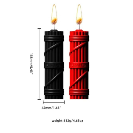 Свічки для BDSM LOCKINK SEVANDA Fetish Drip Candles Set 2 шт - фото №2