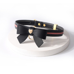 Повідець LOCKINK SEVANDA Love Heart Butterfly Leather Collar Set - Black - - фото №4