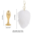 Металева анальна пробка Кролячий хвост LOCKINK SEVANDA White Bunny-Tail Anal Pear-shape Plug Металева анальна пробка Кролячий хвост LOCKINK SEVANDA White Bunny-Tail Anal Pear-shape Plug - фото №6
