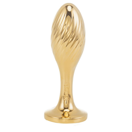 Металева анальна пробка Кролячий хвост LOCKINK SEVANDA White Bunny-Tail Anal Pear-shape Plug №3
