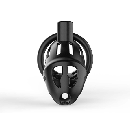 Клітка для пеніса LOCKINK SEVANDA Plastic Penis Chastity Cage - Black - фото №3