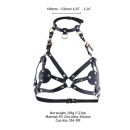 Портупея на груди LOCKINK SEVANDA Queen Chest Harness with Removable Bra - - фото №7