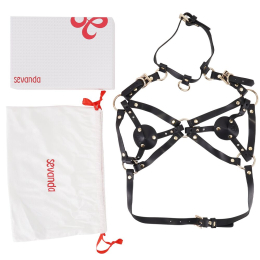Портупея на груди LOCKINK SEVANDA Queen Chest Harness with Removable Bra - - фото №8