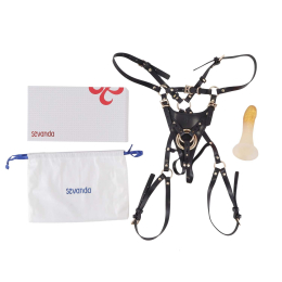 Страпон LOCKINK SEVANDA Queen Sheba Strapon - Golden Dildo - - фото №8