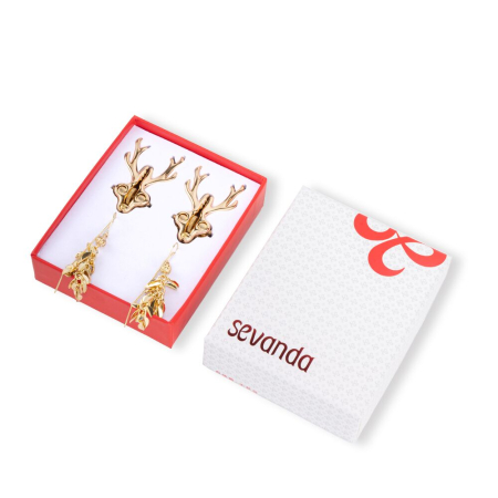 Затискачі для сосків LOCKINK SEVANDA Stag Adjustable Nipple Clamps Set - фото №7